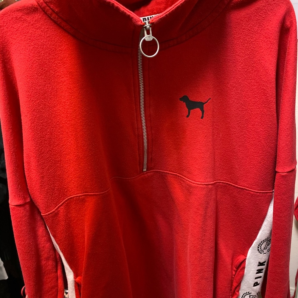 Used VS Pink Red Pullover